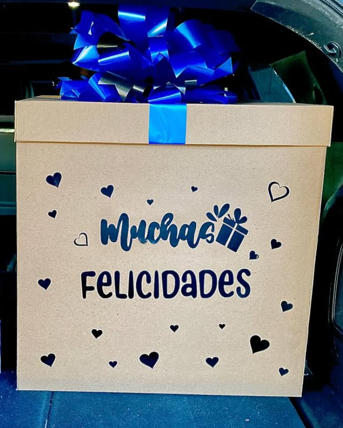 Caja Sorpresa Feliz Cumpleaños Globo GIGANTE