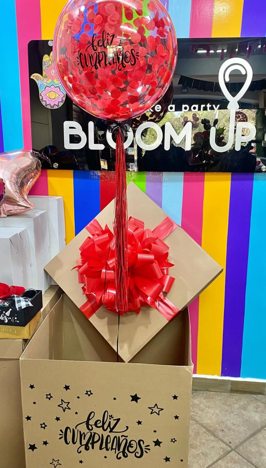 Caja Sorpresa Cumpleaños Globo GIGANTE